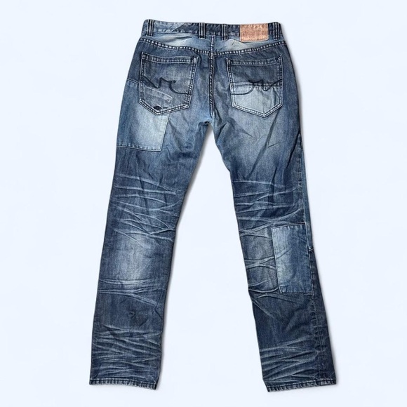 Grunge Denim Patchwork Distressed Jeans by Rocksmith! - Picture 5 of 7